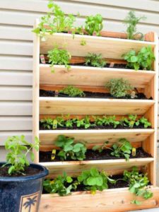 Si no eres manitas, otra opción es comprar una estanteria barata (o hacerla tú) para poner plantas y decorar este espacio.