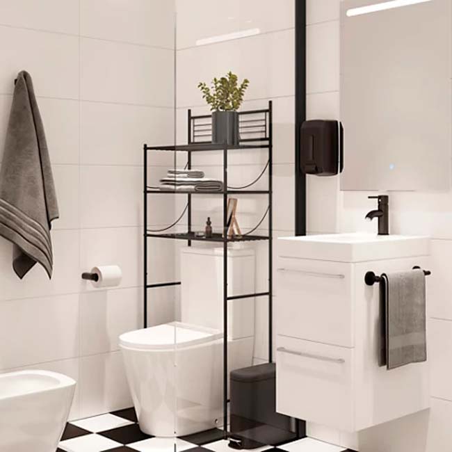 La estantería para el inodoro de Leroy Merlin es ideal para aprovechar más  espacio en el baño