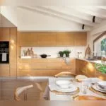 Cocina moderna de madera