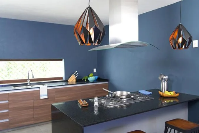 Cocinas azules modernas