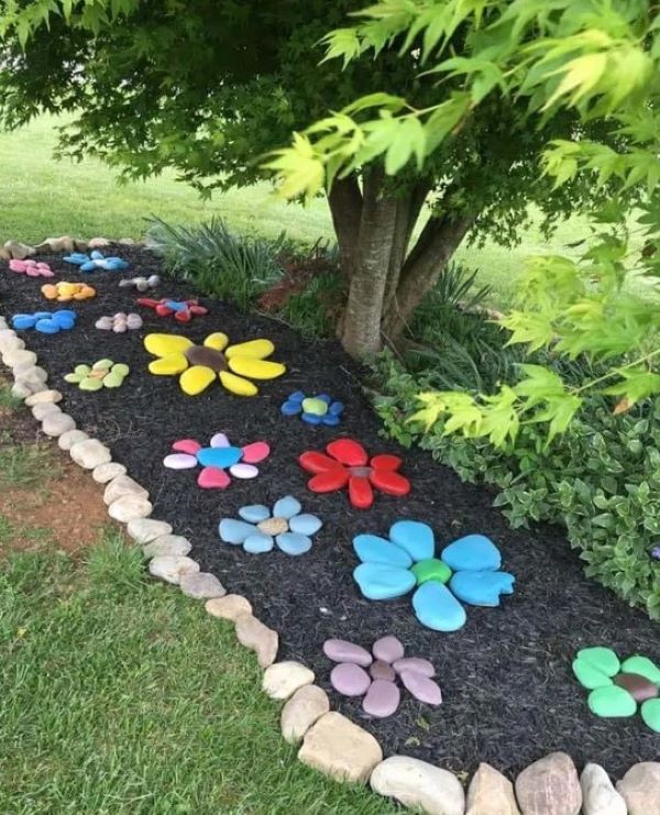 Cómo decorar un jardín con piedras?