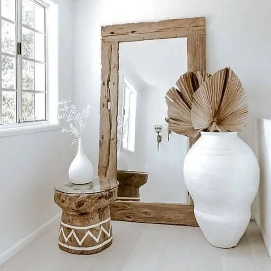 Decorar casa con troncos de madera