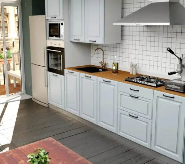 Cocina integral muebles clásicos