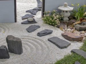 Jardín de Piedras estilo japonés Zen