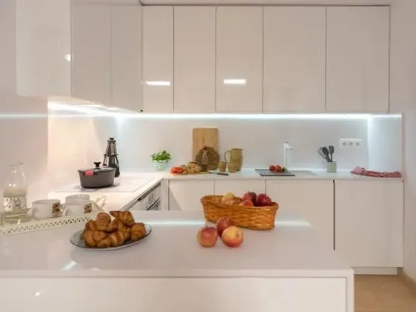 Cociina integral blanco brillo