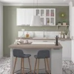 Ejemplo de cocina pequeña con isla de leroy merlin