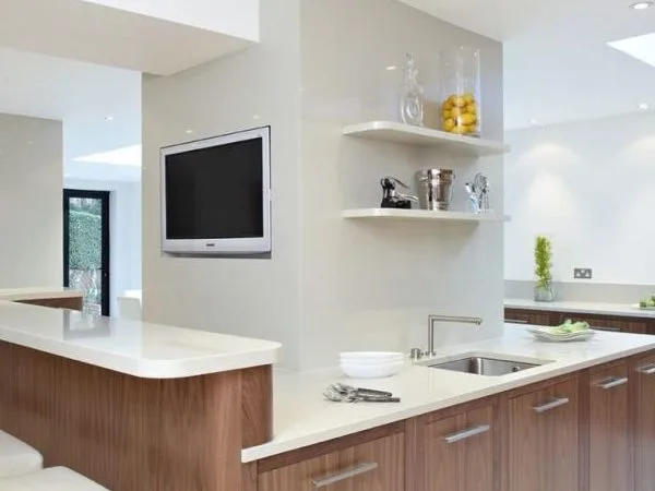 Cocina integral barra americana funcional