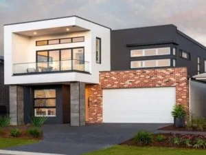 Fachadas de casas modernas y bonitas con cochera de ladrillo