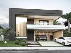 Fachadas de casas modernas y bonitas con balcon