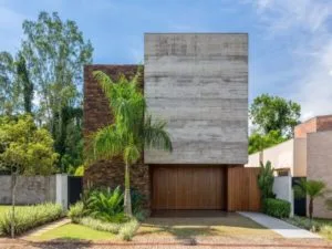 Fachadas de casas modernas minimalistas de varios materiales
