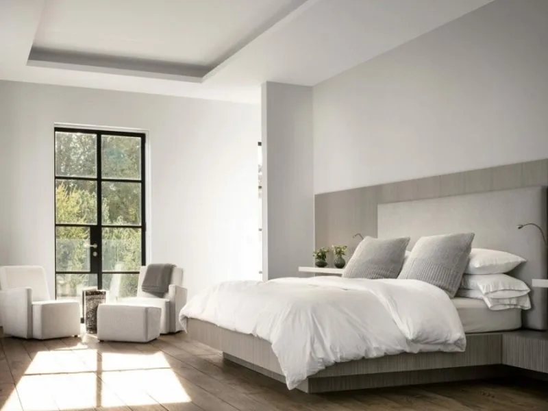 Habitacion moderna en blanco