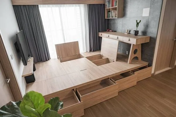 las gavetas son una buena idea de almacenamiento para casas pequeñas