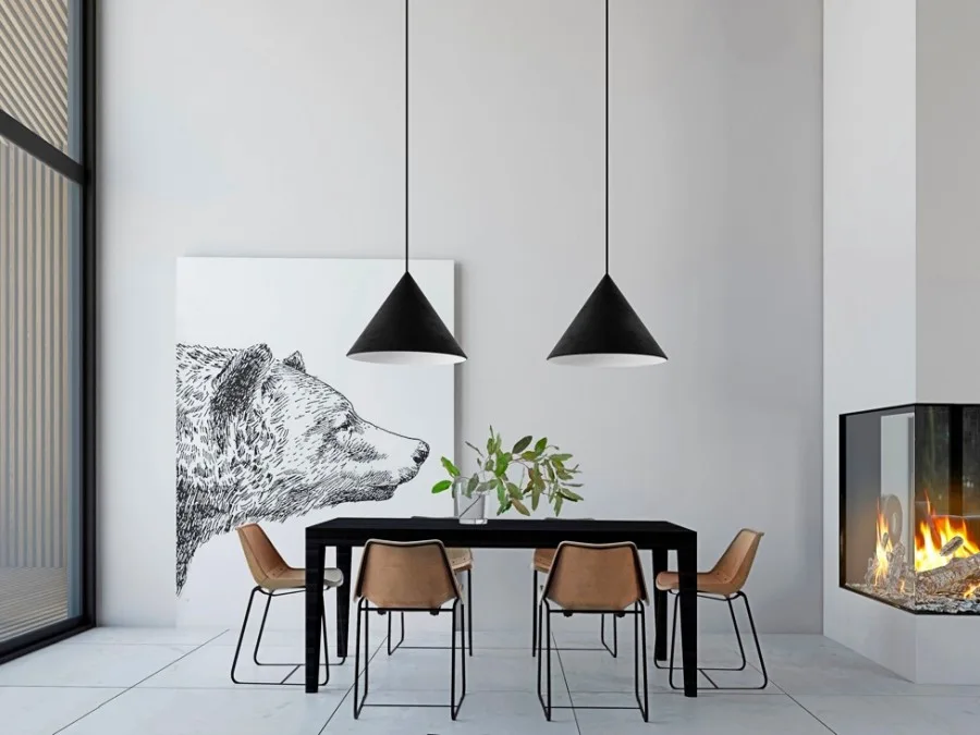 Comedor de estilo moderno minimalista