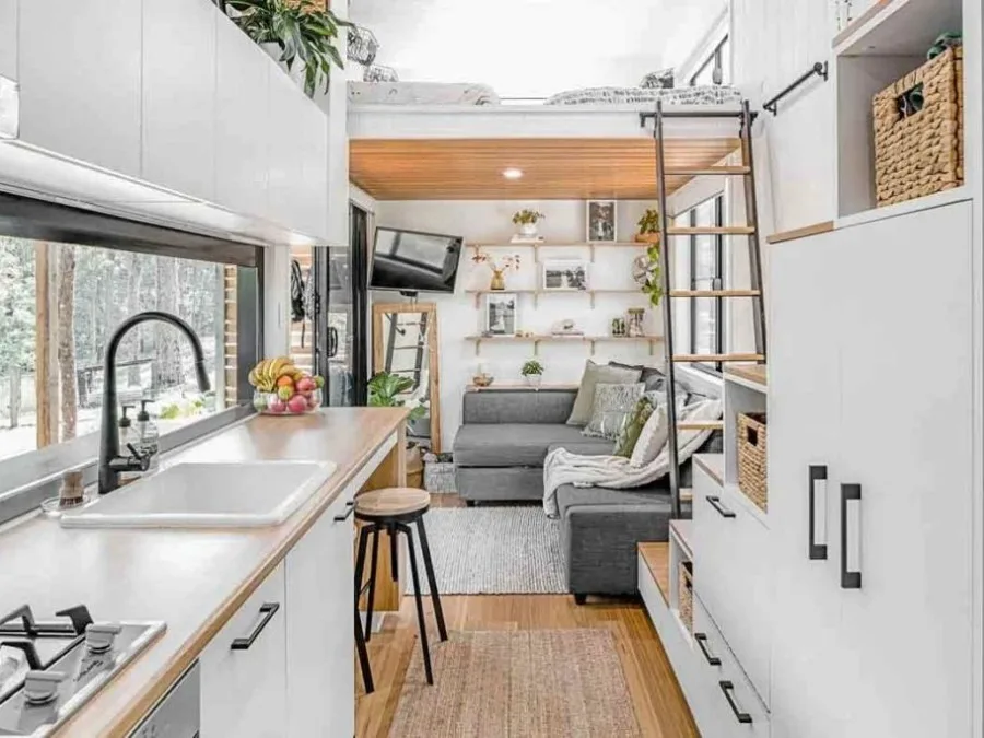 Idea de diseño interior de casa super pequeña