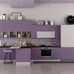 Cocinas moradas modernas