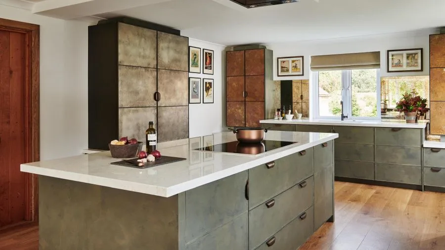 Cocina metalizada