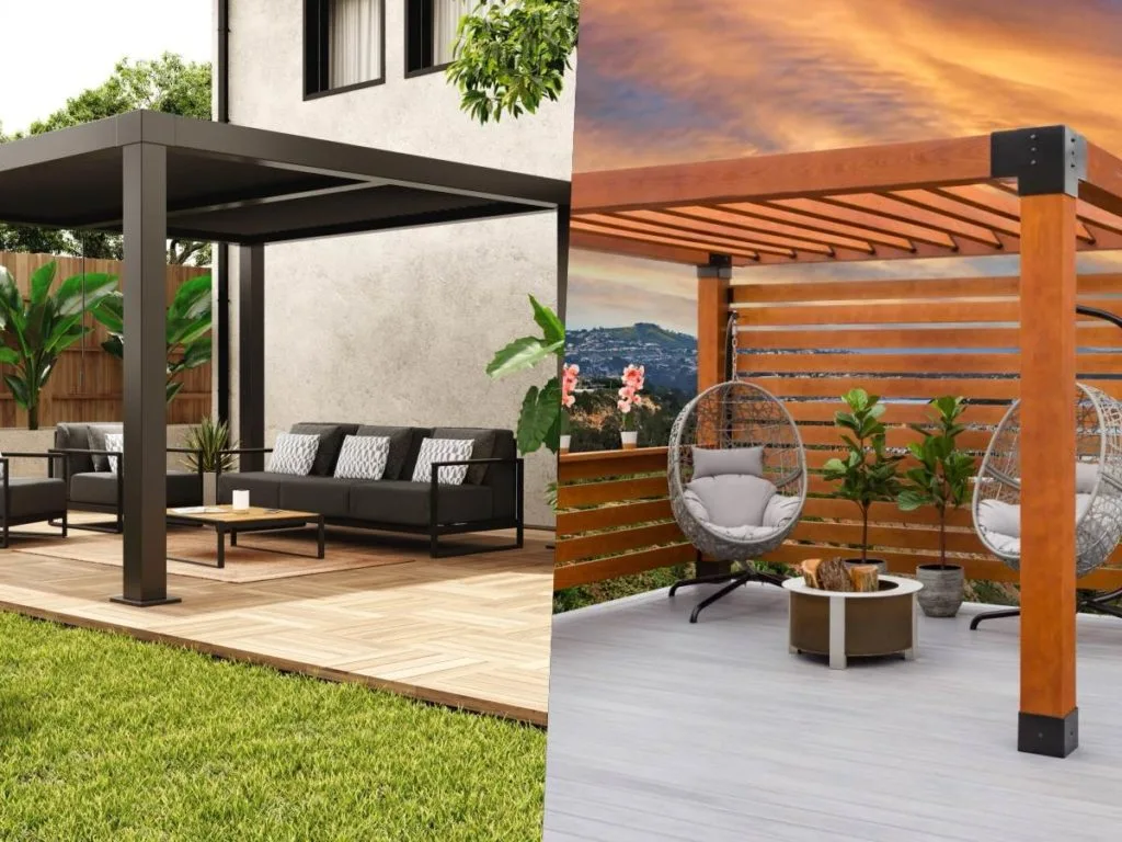 Pergolas Modernas de Madera o Metal : Hierro