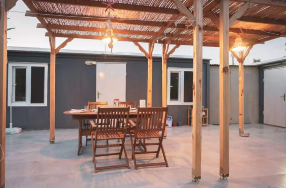 Pérgola de madera