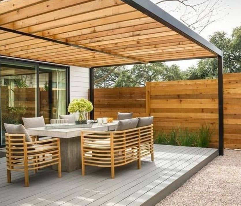 Ideas de pérgolas en hierro y madera para terrazas  Limay Arquitectura -  Especialistas en Proyectos de Arquitectura