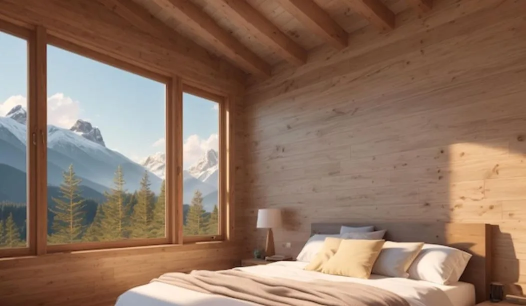 Ventanas de madera dormitorio