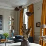 cortinas de lino color mostaza