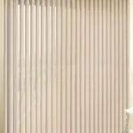 cortinas persianas verticales largas y blancas