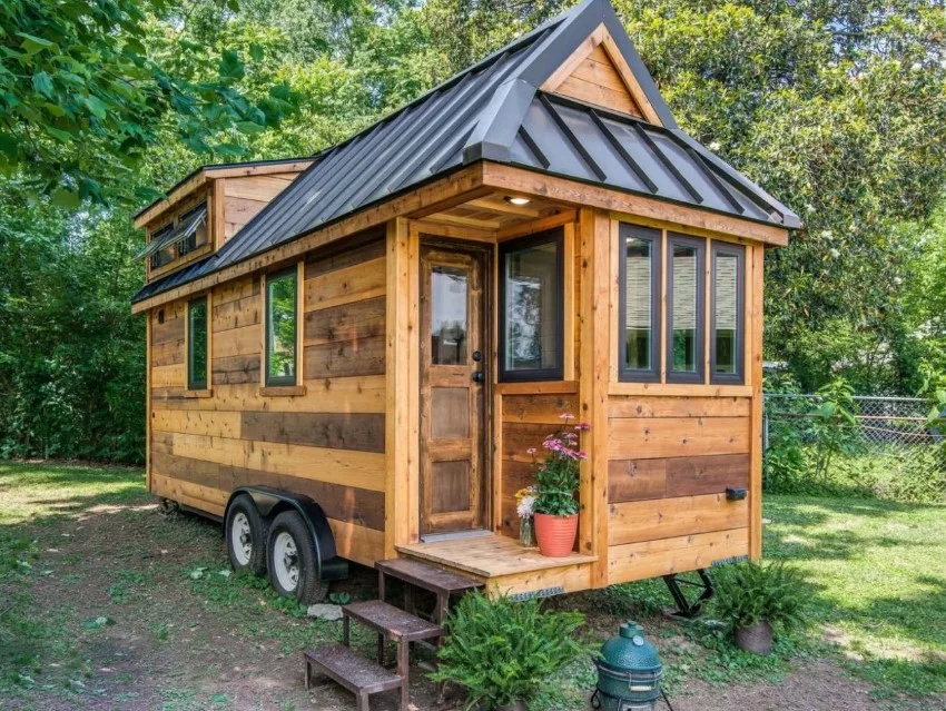 casa pequeña rústica en madera