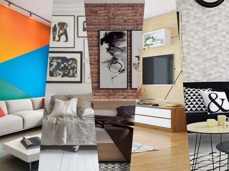 +99 Ideas y Diseños de paredes decoradas modernas con pintura, cuadros, madera, piedra, papel pintado y más