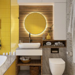 Colores para baño pequeño en amarillo
